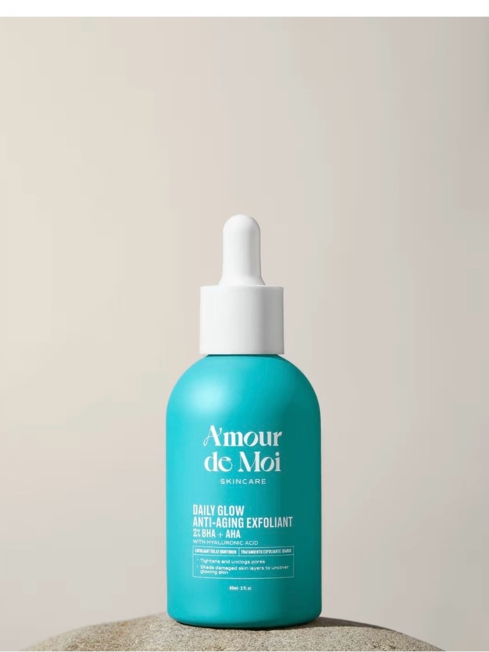 Daily Glow Anti-Aging Exfoliant - Teal & White